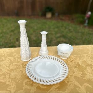 Milk glass collection